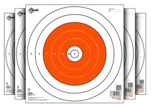 Allen Company EZ-Aim 15496 Bullseye Paper Hanging 12" X 12" White/Orange 12 per Pack