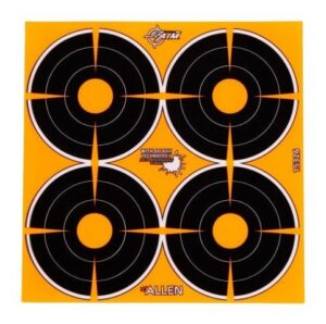 Allen Company 15326 EZ Aim Splash Adhesive Target Black/Orange (4) 12 Sheets *48 Total Bullseyes