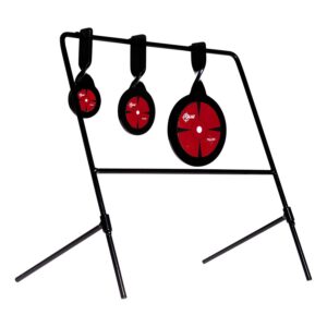 Allen Company EZ-Aim 15403 Deflector Spinner Target System Air Rifle, Rimfire Pistol/Rifle Black/Red Steel Circle