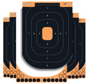 Allen Company EZ-Aim 1550125 Splash Reactive Self-Adhesive Paper Black/Orange 12.50"x18.25" Silhouette 25 Pack
