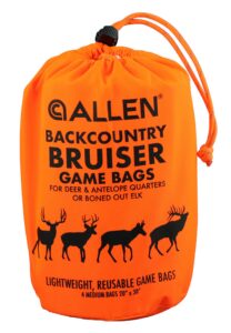 Allen Company 6591 BackCountry Bruiser Deer Game Bag Set Orange Polyester 4 Bags