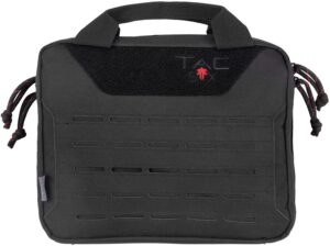 Allen Company Tac Six 10814 Crew Tactical Pistol Case Black 600D Polyester 2 Handguns