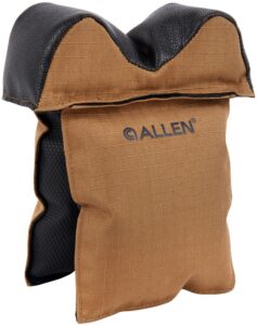 Allen Company 18413 X-Focus Window Prefilled Front Bag Coyote with Black Accents Ripstop Polyester, Tacky Grip Bottom Weighs 1.29 Lbs., 5.50" L X 7" H