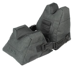 Allen Company 18417 Eliminator Prefilled Front and Rear Bag, Gray Polyester, Side Release Buckles, Weighs 4.50 Lbs., 11.50" L X 7.50" H