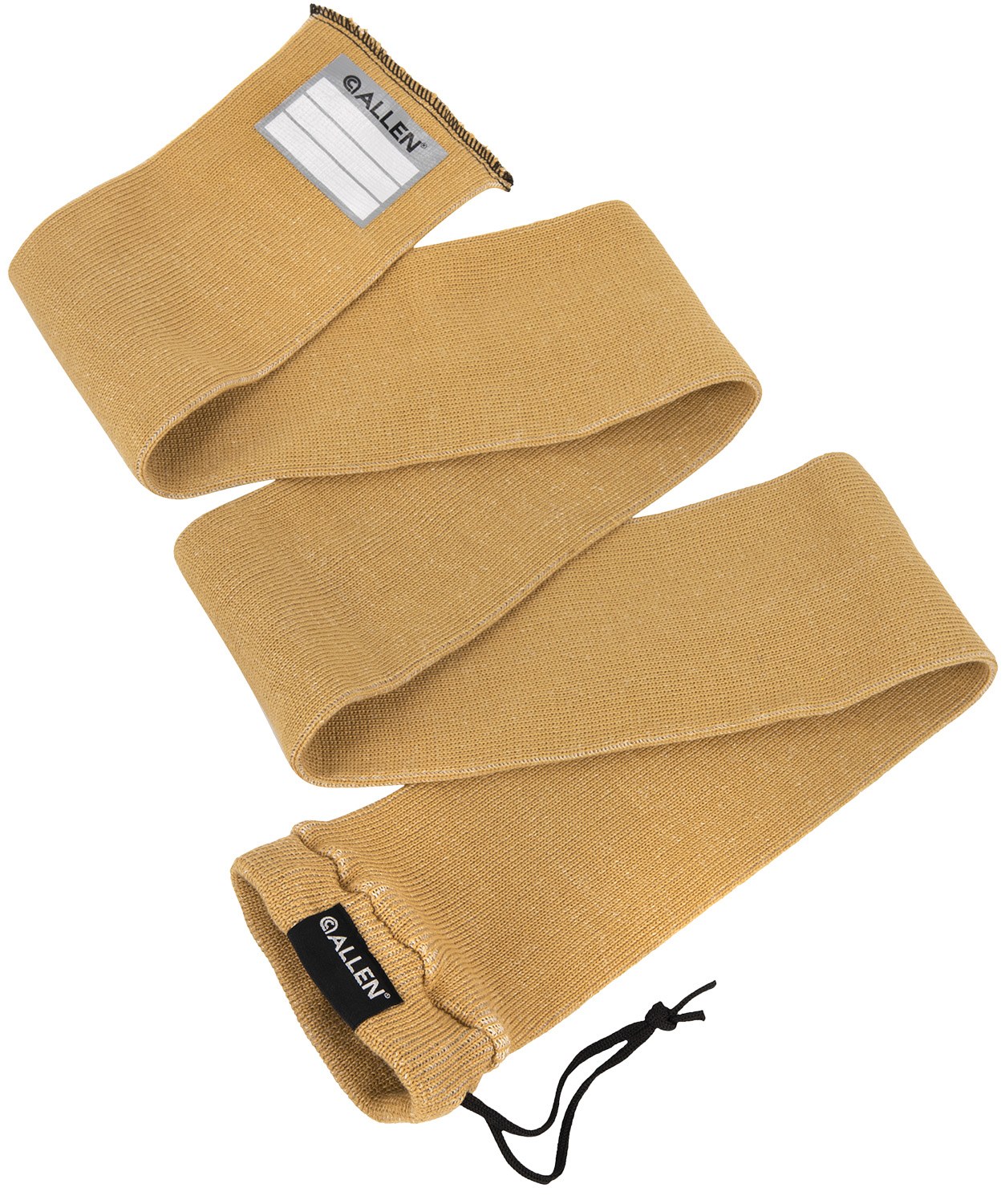 Allen Company 13172 Stretch Knit Gun Sock Coyote Silicone-Treated Knit with Custom ID Labeling Holds Rifles with Scope or Shotguns 52" L X 3.75" W