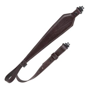 Allen Company Heritage Cases 8511 Plain Dark Leather Dark Mahogany Leather 28"-35" OAL Rifle