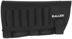 Allen Company 18427 Buttstock Shell Holder Black Neoprene 223-300 Win Magnum 6-Round Velcro Mount
