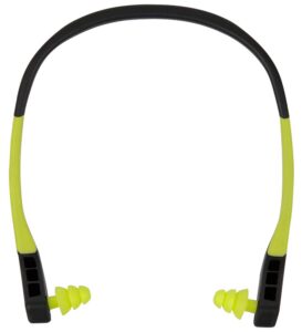 Allen Company 4102 Wave Banded Ear Plugs 22 dB Gray/Yellow Lightweight