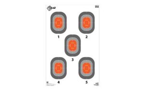 Allen Company Ez Aim 23X35 Paper Tgt 5 Spot 50-Pack White