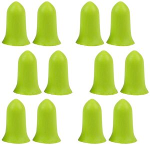 Allen Company 4136 Tapered Foam Ear Plugs 32 dB Lime Green 6 Pair