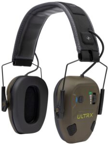 Allen Company 4170 Bionic Fuse Earmuff Over the Head Flat Dark Earth Bluetooth Enabled