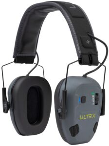 Allen Company 4171 Bionic Fuse Earmuff Over the Head Slate Gray Bluetooth Enabled
