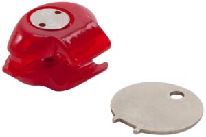 Allen Company 18511 Trigger Lock Open with Key Red Polymer Firearm Fit- Handgun