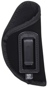 Allen Company 44601 Inside-The-Pant Conceal Carry Holster Size 01 IWB Black Ultrasuede Fabric, Fits Medium Frame Autos, Belt Clip Mount, Right Hand