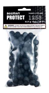 Bee 1253 Rubber Steel Balls .50 100CT Black