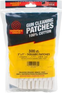 Shooters Choice Cleaning Patches 1" 500 Pack ( 12 per Case )
