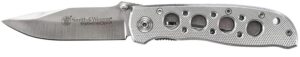 Smith & Wesson Knives CK105HCP Extreme Ops 3.22" Folding Drop Point Plain 7Cr15MoV SS Blade Aluminum Handle Includes Pocket Clip