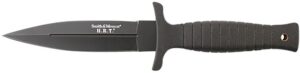 Smith & Wesson & Wesson Knives SWHRT9BCP H.R.T. 4.75" Fixed Spear Point Plain 7Cr17MoV High Carbon SS Blade Thermoplastic Rubber Handle 9" OAL