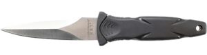 Smith & Wesson & Wesson Knives SWHRT3 H.R.T. 3.50" Fixed Spear Point Plain Black TPR Handle Includes Sheath 7.5" OAL