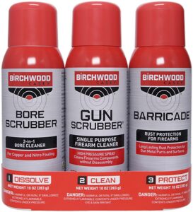 Birchwood Casey 33309 1-2-3 Aerosol Value Pack Kit 10 Oz. Aerosol Can 3 Pack