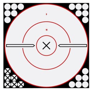 Birchwood Casey 34019 Shoot-N-C Reactive Target Self-Adhesive Paper Black/White 12" Bullseye 5 Pack