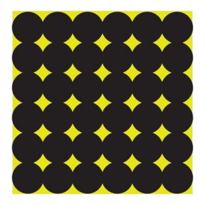 Birchwood Casey 34115 Shoot-N-C Pasters Black Adhesive Paper 1" 12-Pack