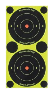 Birchwood Casey 34375 Shoot-N-C Reactive Target Self-Adhesive Paper Black/Yellow 3" Bullseye 240 Pack