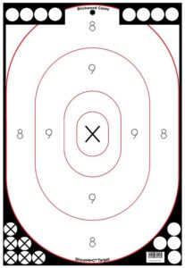 Birchwood Casey 34615 Shoot-N-C Reactive Target Self-Adhesive Paper Black/White 12"x18" Silhouette 5 Pack
