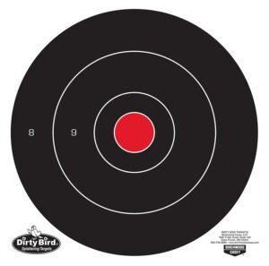 Birchwood Casey 35012 Dirty Bird 12" Bullseye Tagboard Hanging Black/White 12-Pack