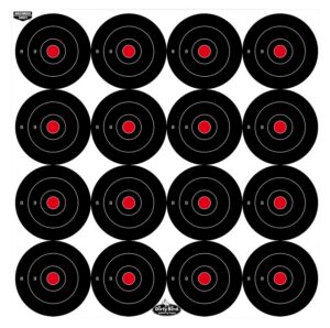 Birchwood Casey 35309 Dirty Bird 3" Bullseye Tagboard Hanging Black/White 12-Pack