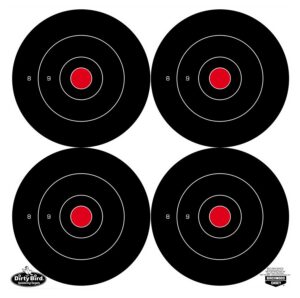 Birchwood Casey 35504 Dirty Bird 5.50" Bullseye Tagboard Hanging Black/White 12-Pack