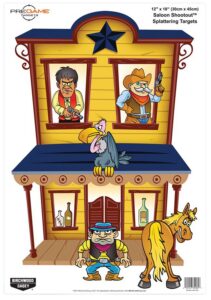 Birchwood Casey 35564 Pregame Saloon/Patrons Paper Hanging Universal 12" X 18" Multi-Color 8 per Pkg