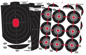 Birchwood Casey 35725 Dirty Bird Combo Pack Silhouette/Bullseye Paper Target 12" X 18" 8 per Pkg
