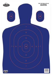 Birchwood Casey 35753 Dirty Bird Silhouette Tagboard Hanging 16.50" X 24" Blue/Orange 3 per Pkg
