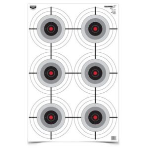 Birchwood Casey B/C TARGET EZE-SCORER 23"x35" MULTIPLE BULLSEYE 5/PK ( 6 per CASE )