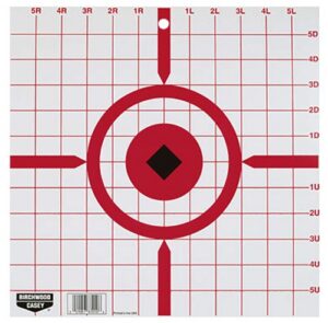 Birchwood Casey 37210 Rigid Sight-In Crosshair Hanging Tagboard 12" Black/White 10 Pack