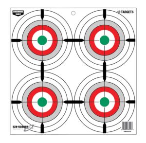 Birchwood Casey 37253 EZE-Scorer 12" Bullseye Paper Hanging Multi-Color 13 per Pkg