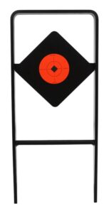 Birchwood Casey 47340 World of Targets Ace of Diamonds Centerfire Target AR500 Steel Black/Red Diamond Illustration Impact Enhancement Motion 0.50"