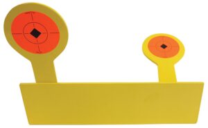 Birchwood Casey 47522 World of Targets Bushwacker Rimfire Pistol/Rifle Black/Orange AR400 Steel Circle with Crosshair & Diamond