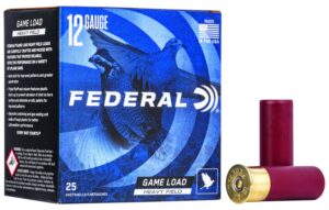 Federal H1234 Game-Shok Heavy Field 12Gauge 2.75" 1 1/8oz 4Shot 25 per Box/10 Case