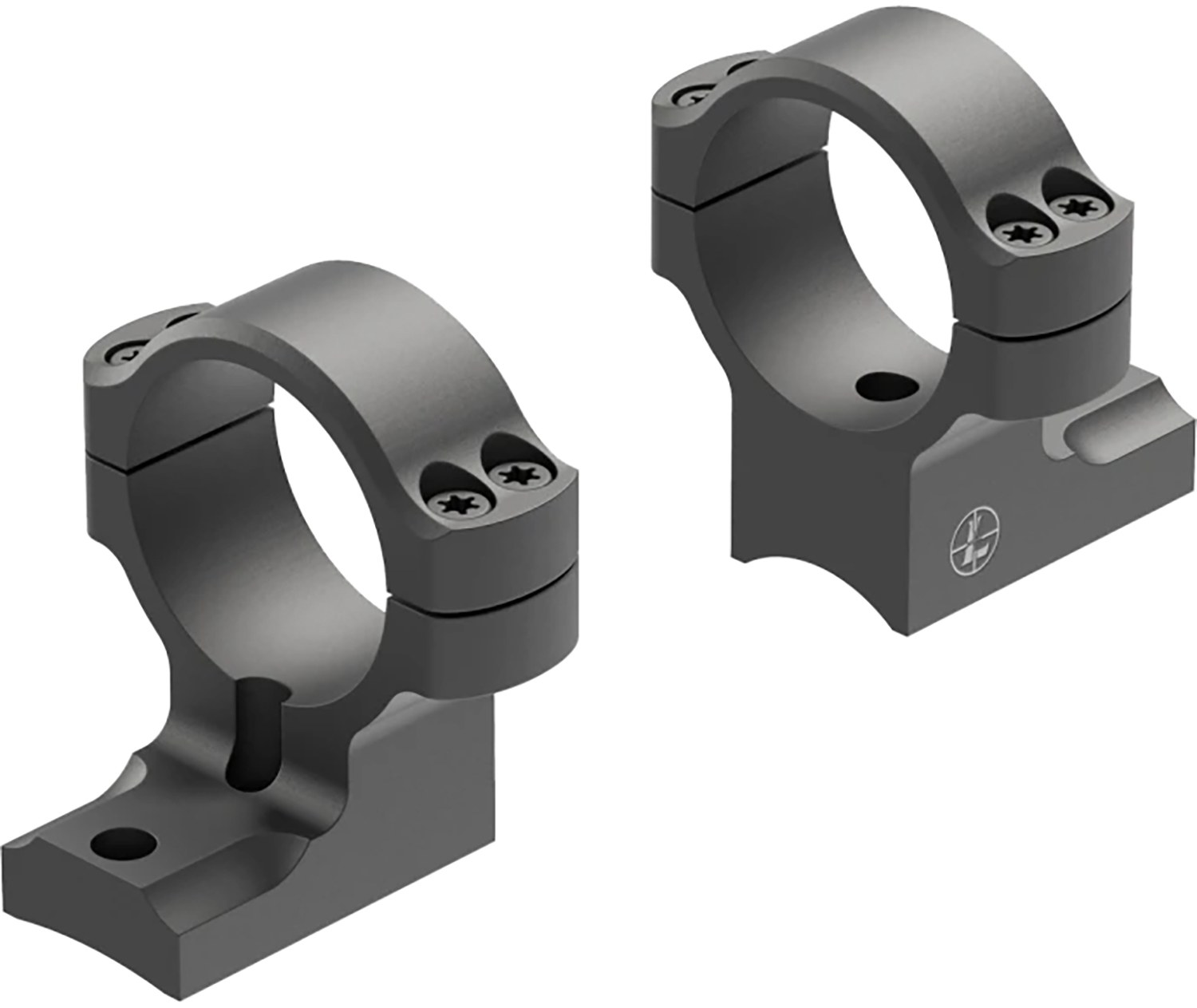 Leupold 177160 BackCountry Black 7075 T-6 Aluminum 30mm Tube High Fits Weatherby Mark V 6 Lug