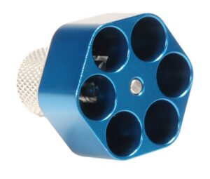 Lyman Pachmayr 02652 Competition Speedloader Made of Aluminum with Blue Finish for S&W K Frame Holds Up to 6-Round