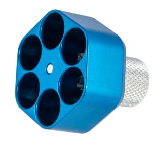 Pachmayr 02655 Competition Speedloader Made of Aluminum with Blue Finish for S&W N Frame Holds Up to 6-Round