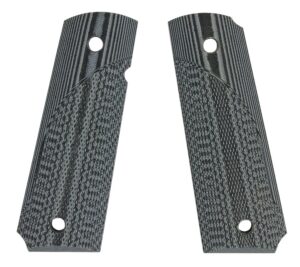 Lyman Pachmayr 61001 Tactical Grip Checkered Black & Gray G10 Panels for 1911