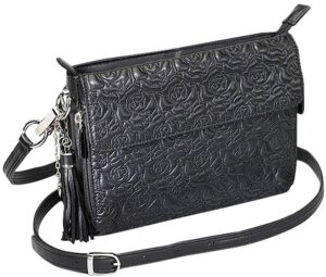 Gtm GTM-10/BK Clutch Purse Embroid Lmbskn