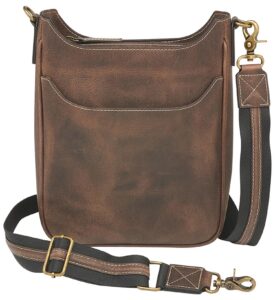 Gtm GTM-CZY/17 Crossbody Mail Pouch Brown