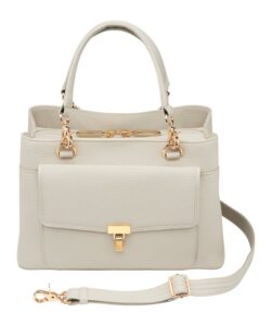 Gtm GTM-32/ Pb Bone Large Satchel Crossbody-Cow