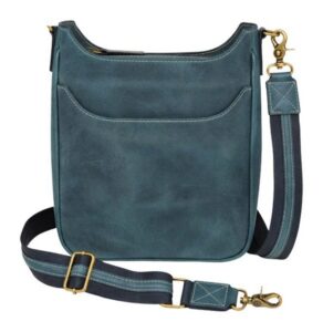 Gtm GTM-CZY/17 Blue Crossbody Slim Satchel-Buff