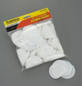 Traditions Muzzleloading Cleaning Patches 45-.54 100/PK ( 6 per Case )