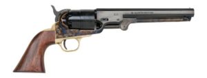 Traditions FR18512 1851 Navy 44 Cal 6 Shot Musket 7.50" Blued Octagon Barrel, Blued Cylinder, Color Case Hardened Steel Frame, Walnut Grip